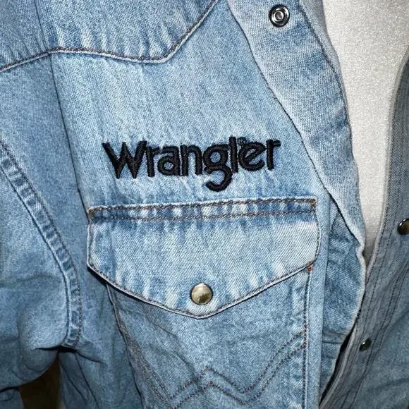 Rare Vintage 90s wrangler x jack Daniel's cropped women's denim jacket - Picture 9 of 9